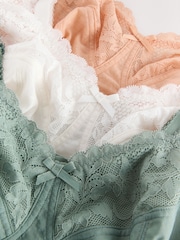Зеленый/оранжевый/Cream - Total Support Full Cup Lace Ultimate Comfort Bras 3 Pack - Изображение 9 из 10
