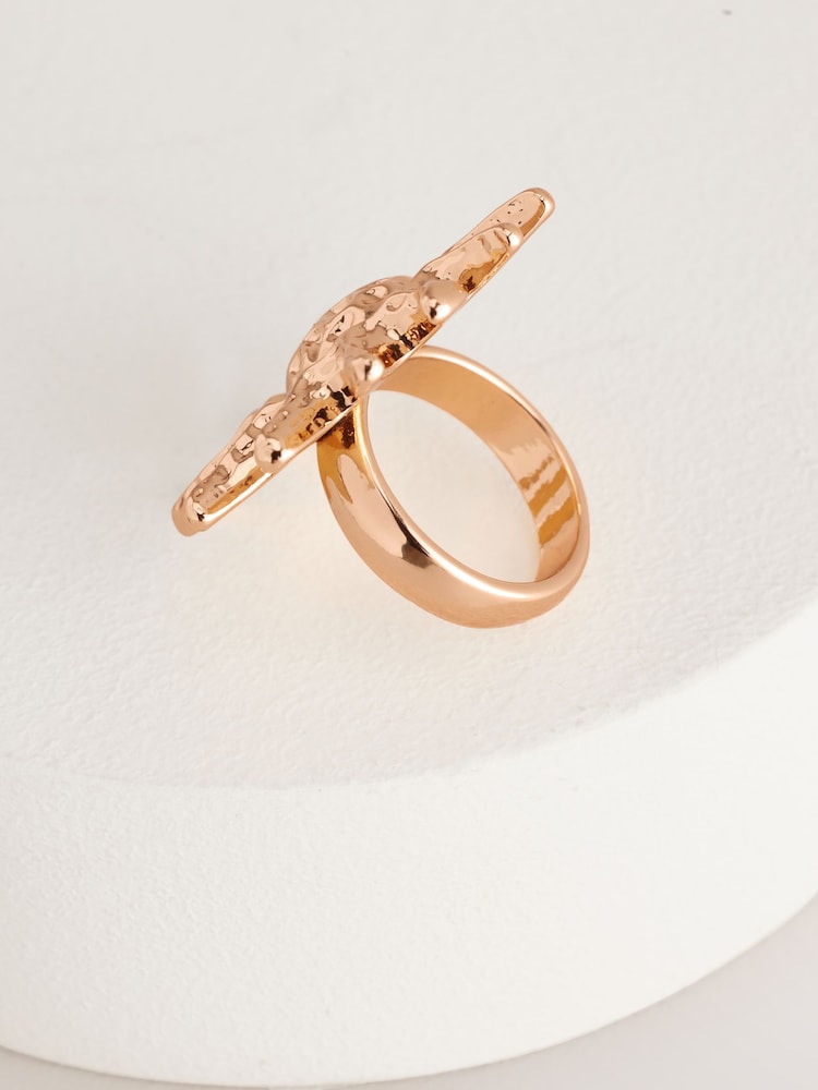 Gold Tone Sun Ring - Image 4 of 4