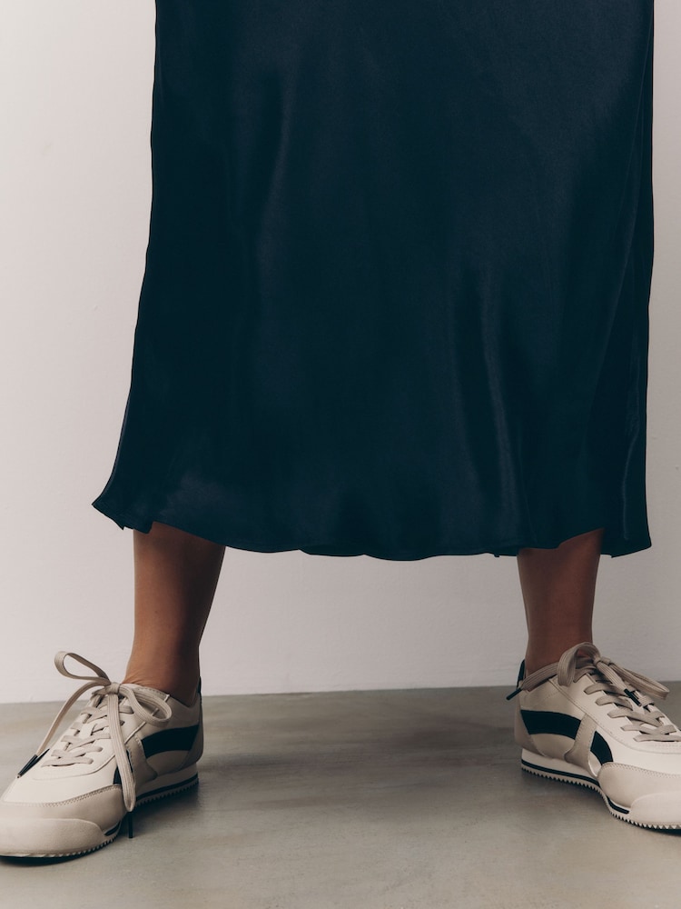 Noir - Jupe Midi Satin - Image 4 of 7