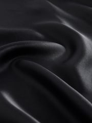 Black Satin Midi Skirt - Image 6 of 7