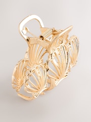 Gold Tone Shell Claw Hair Clip - Image 3 of 5