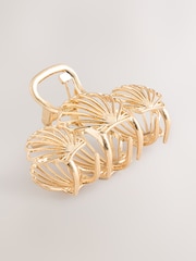 Gold Tone Shell Claw Hair Clip - Image 4 of 5