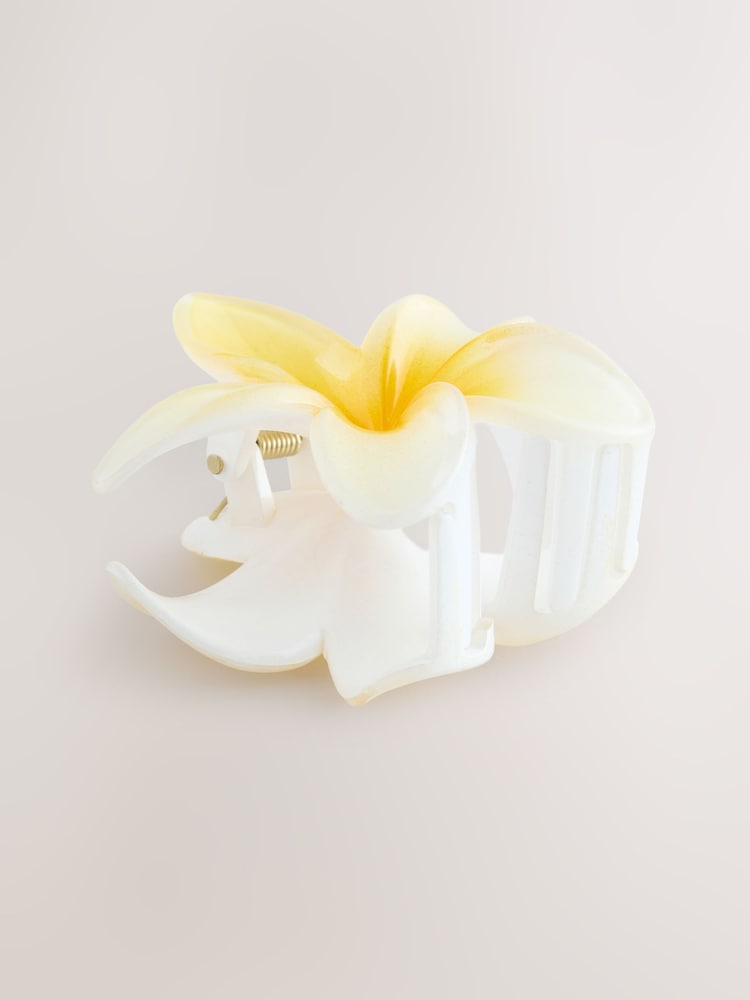 Buy Yellow/White Flower Claw Hair Clip from Next United Arab Emirates