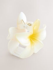 Бело-желтый - Flower Claw Hair Clip - Image 5 of 5