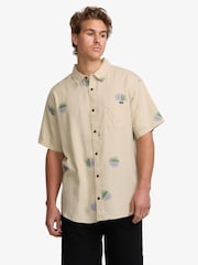 Billabong Cream Cordoba Printed Short Sleeve Shirt - Image 1 of 5