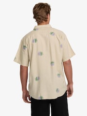 Billabong Cream Cordoba Printed Short Sleeve Shirt - Image 2 of 5