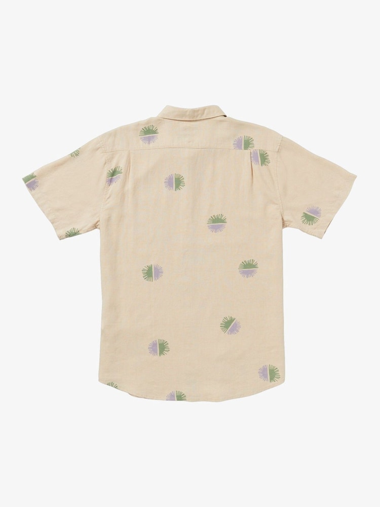 Billabong Cream Cordoba Printed Short Sleeve Shirt - Image 5 of 5