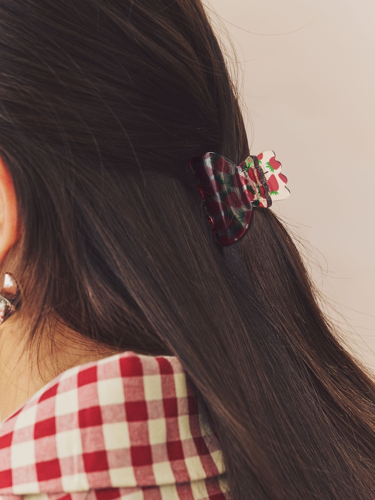 Multi Coloured Fruit Hair Claw Clip 3 Pack - Image 1 of 6