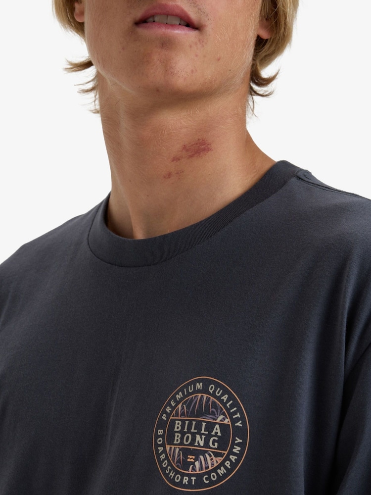 Billabong Graphic Back Print Short Sleeve Logo T-Shirt - Image 3 of 6