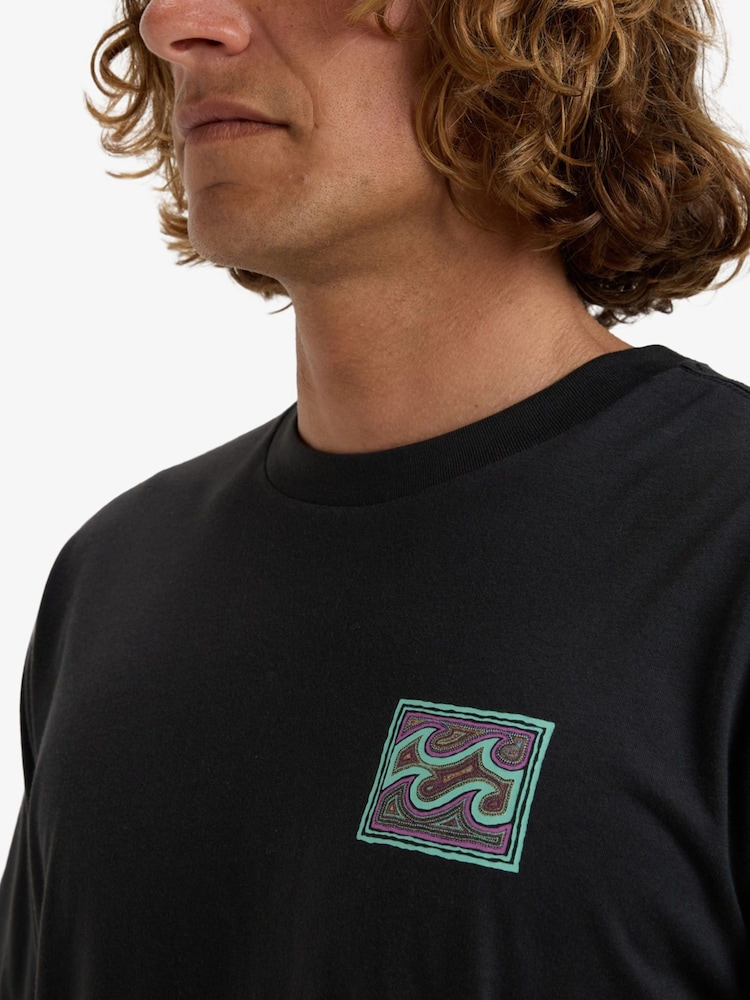 Billabong Graphic Back Print Short Sleeve Logo T-Shirt - Image 3 of 6