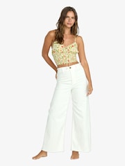 Billabong Free Fall Twill Salt Crystal White Trousers - Image 1 of 5