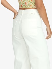 Billabong Free Fall Twill Salt Crystal White Trousers - Image 2 of 5
