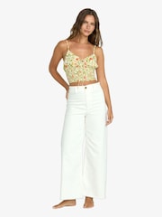 Billabong Free Fall Twill Salt Crystal White Trousers - Image 4 of 5