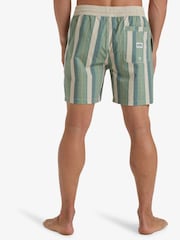 شورتات السباحة بشعار مخطط أخضر من Billabong Sundays - صورة 2 من 6