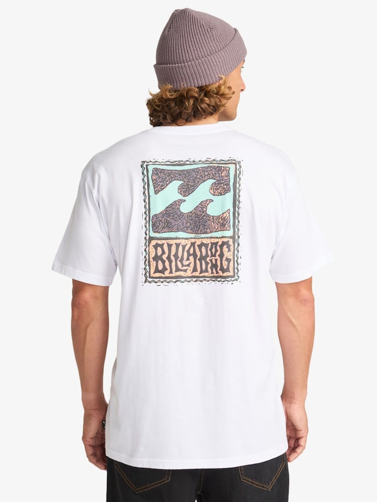 Billabong Graphic Back Print Short Sleeve Logo T-Shirt - Image 2 of 6