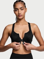 Victoria's Secret Black Front Close High Support Sports Bra - Image 1 of 3