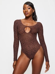 Ann Summers Brown Wild Love Animal Print Body - Image 1 of 4