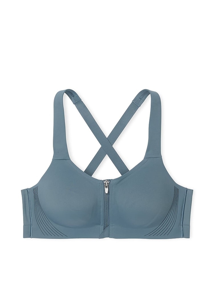 Victoria's Secret Dark Steel Blue Front Close High Support Sports Bra - Image 3 of 3