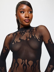 Ann Summers Black Flaming Desire Fishnet Body - Image 3 of 5