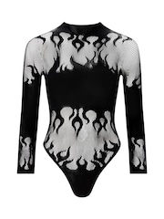 Ann Summers Black Flaming Desire Fishnet Body - Image 5 of 5