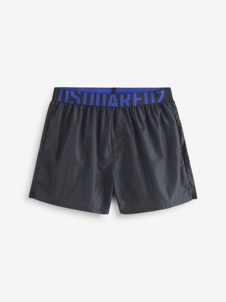 DSquared2 Black Underwear Logo Waistband Swim Shorts - Image 3 of 5