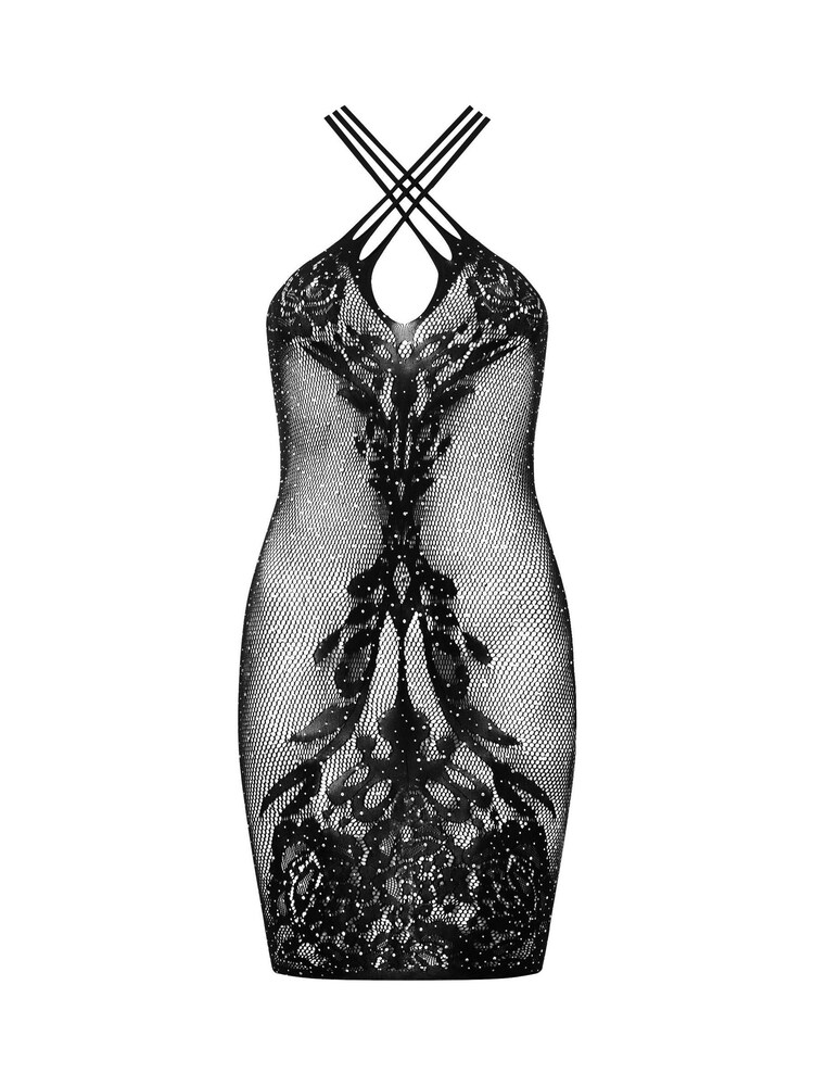 Ann Summers – magnetisierendes Kleid mit Netz-Strasssteinen und floralem Print - Bild 4 von 4