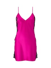 Ann Summers Pink Rosalie Satin Chemise Slip Nightie - Image 4 of 4
