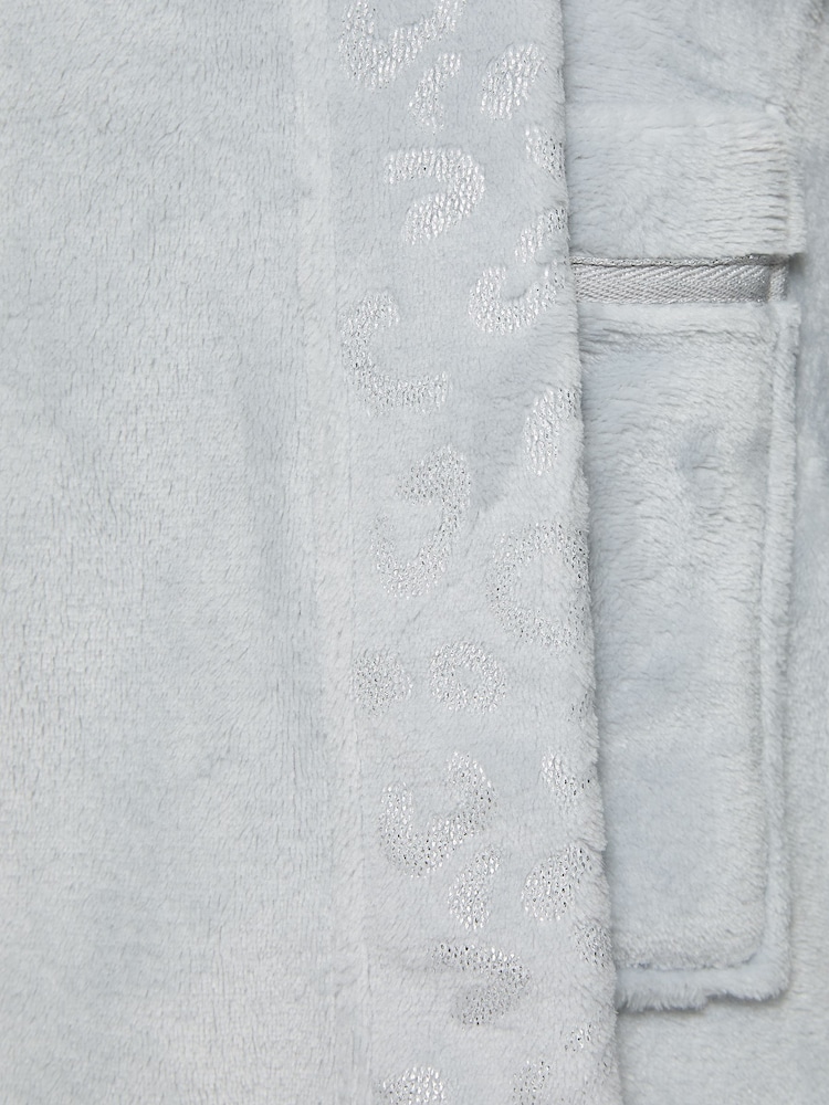 Gris - Ann Summers Signature Sparkle Fluffy Robe - Imagen 6 de 6
