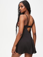 Ann Summers Caged Rose Floral Print Embroidery Chemise Slip Nightie - Imagen 2 de 5
