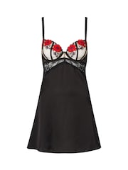 Ann Summers Caged Rose Floral Print Embroidery Chemise Slip Nightie - Imagen 5 de 5