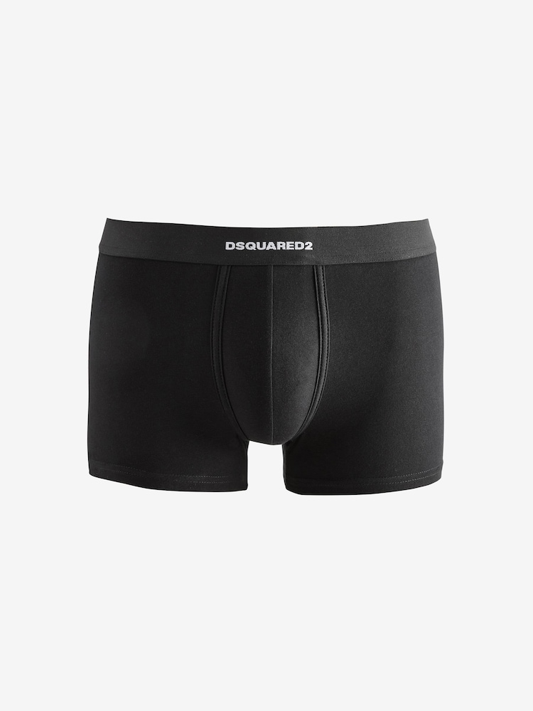 DSquared2 Black Underwear Waistband Logo Boxers 2 Pack - Image 2 of 3
