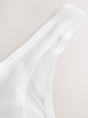 White - Invisible Bonded Mesh Thong - Image 8 of 8