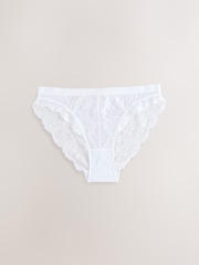 Turqoise/White High Leg Lace Knickers 2 Pack - Image 8 of 10