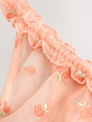 Orange Peach Embroidery Thong - Image 8 of 8