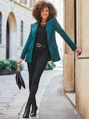 Sosandar Green Hourglass Blazer - Image 2 of 5