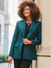Sosandar Green Hourglass Blazer - Image 3 of 5