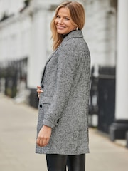 Sosandar Herringbone Longline Coat - Изображение 4 из 5