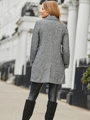 Sosandar Herringbone Longline Coat - Изображение 5 из 5