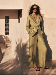 Green N Premium 100% Linen Blazer - Image 2 of 9