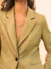 Green N Premium 100% Linen Blazer - Image 5 of 9