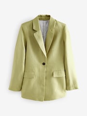 Green N Premium 100% Linen Blazer - Image 6 of 9
