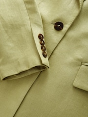Green N Premium 100% Linen Blazer - Image 8 of 9