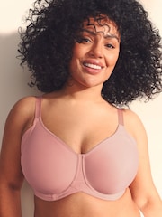 Pink/Khaki F-K Cup Under Arm Smoothing Non Pad Wired Minimising Ultimate Comfort Bras 2 Pack - Image 2 of 10