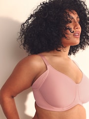 Pink/Khaki F-K Cup Under Arm Smoothing Non Pad Wired Minimising Ultimate Comfort Bras 2 Pack - Image 4 of 10