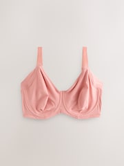 Pink/Khaki F-K Cup Under Arm Smoothing Non Pad Wired Minimising Ultimate Comfort Bras 2 Pack - Image 7 of 10