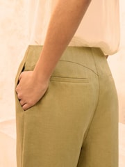 Green N Premium 100% Linen Wide Leg Trousers - Image 5 of 9