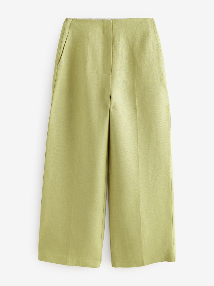 Vert - Pantalon large N Premium 100% lin - Image 6 of 9