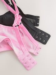 Black/Pink DD-K Mesh and Lace Trim Bras 2 Pack - Image 11 of 11