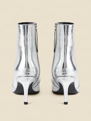 Botas de cano curto Sosandar Leather com bico quadrado - Imagem 4 de 6