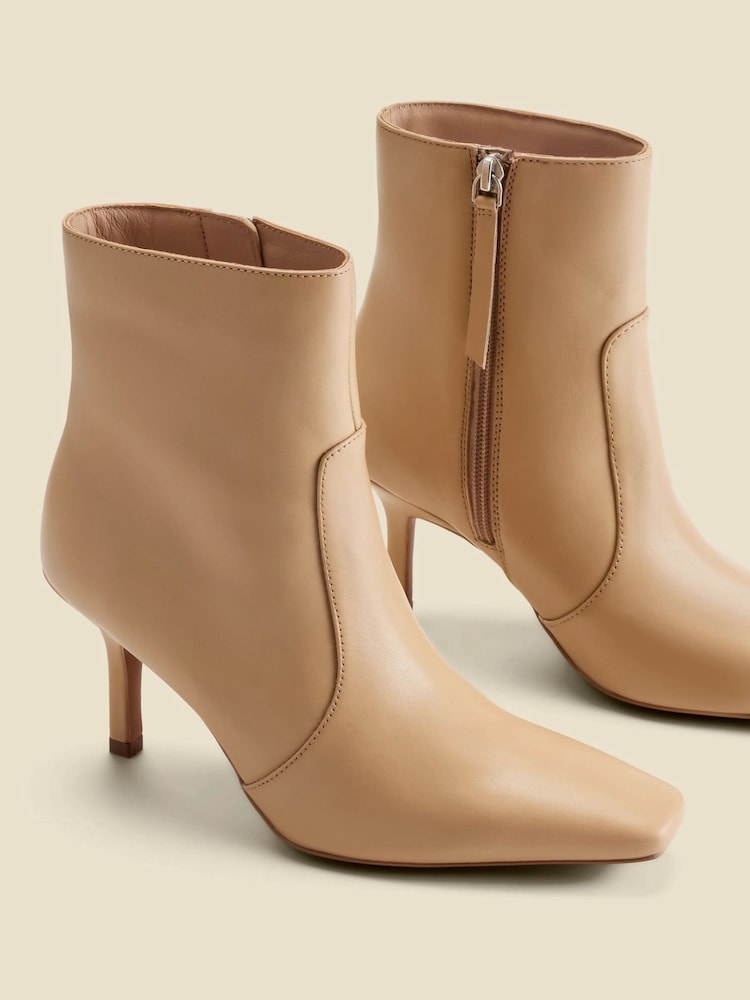 Sosandar Leather Square Toe Ankle Boots - Imagen 4 de 4 Sosandar Leather Square Toe Ankle Boots - Imagen 4 de 4